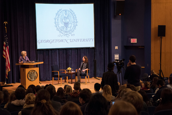 Director Carrie Hessler-Radelet Speaks at Georgetown University