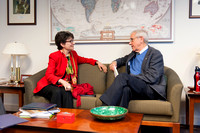 Ambassador Muni Figueres Visits HQ on March 19, 2014