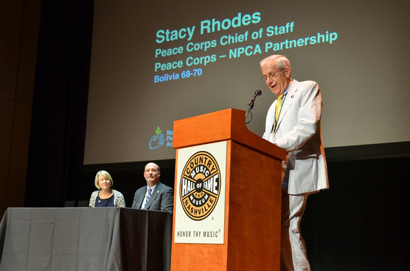 Peace Corps Director Carrie Hessler-Radelet and National Peace Corps Association (NPCA) President Glenn Blumhorst signed a Memorandum of Understanding to strengthen the organizations’ cooperation in s
