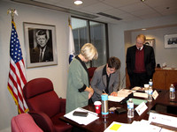 Memorandum of Agreement Signing by Director Carrie Hessler-Radelet with Antioch University - January 12, 2015